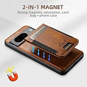 abordables Coques autres téléphones-téléphone Coque Pour Pixel 9 Pro Pixel 9 Pro XL Pixel 8 Pro Pixel 8 Pixel 9 Pixel 7 Pixel 7 Pro Pixel 6 Pixel 6 Pro Coque Arriere Avec Support Détachable Magnétique Rétro TPU PC faux cuir