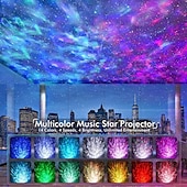preiswerte Projektorlampe und Laser-Projektor-Star Galaxy Projektor Licht Planetenprojektor Bluetooth Lautsprecher Ferngesteuert Laserlichtprojektor Hochzeit Party Weihnachten Mehrere Farben