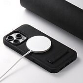 abordables Carcasas iPhone-teléfono Funda Para iPhone 16 Pro Max Plus iPhone 15 Pro Max Plus iPhone 14 13 12 Pro Max Plus iPhone 14 Pro Max iPhone 13 12 Pro Max Funda Trasera con Soporte Magnética Soporte de carga inalámbrica