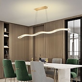 economico Luci a sospensione-100 cm Design Singolo Lampada a sospensione Metallo Gel di Silice Moderno Stile Nordico 110-120V 220-240V