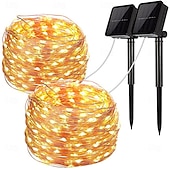 halpa Aurinkokiekevalot-1/2kpl aurinko-LED-valo, vedenpitävät ulkopuutarhakeijuvalot, tuikuva led-lamppu joulujuhlakoristeisiin
