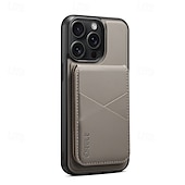 お買い得  iPhone用ケース-電話 ケース 用途 iPhone 16 Pro Max プラス iPhone 15 プロマックスプラス iPhone 14 Pro Max iPhone 14 Pro Max Plus iPhone 13 Pro Max バックカバー スタンド付き 磁石バックル ワイヤレス充電をサポート レトロ風 TPU PUレザー