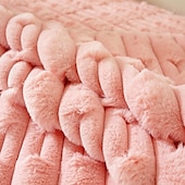 economico Coperte per divano-soffice e soffice peluche di coniglio, copridivano comodo e morbido, perfetto per aggiungere calore e comfort, elegante protezione per mobili per l&#039;arredamento del soggiorno