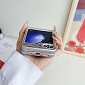 Недорогие Чехлы для Samsung-телефон Кейс для Назначение SSamsung Galaxy Z-флип 7 Z-флип 6 Z Flip 5 Z Flip 4 Z Flip 3 Кейс на заднюю панель Защита от удара Ретро ТПУ Кожа PU