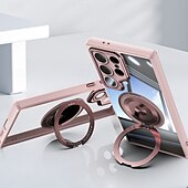 Недорогие Чехлы для Samsung-телефон Кейс для Назначение S24 Ultra S24 Plus S24 S24 ФЭ S23 S23 Ultra S23 Plus S25 Ультра Кейс на заднюю панель со стендом Защита от удара Ретро ТПУ ПК