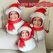 voordelige Gepersonaliseerde geschenken-onregelmatige kerstkussens&amp;amp;kussens gepersonaliseerd cadeau foto sneeuwman, kerstman, aangepaste cadeau-ideeën in verschillende maten met inzetstuk