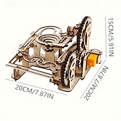 preiswerte Jigsaw-Puzzle-3D-Holzpuzzle - mechanische Trackbälle zum Selbermachen, pädagogisches Denkspiel für Erwachsene, Khaki