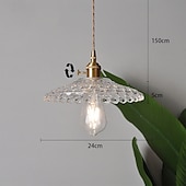 abordables Suspension-luminaires en verre teinté, luminaires suspendus ambrés, îlot de cuisine, luminaires suspendus en verre martelé, abat-jour en verre 110-240v