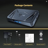 Недорогие Приставки TV Box-Android 11 и выше ТВ-бокс X96 PRO Bluetooth 4.0 8K 4K Цифровой дисплей 8K Cortex A55 4GB 64Гб