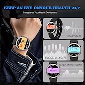 baratos Pulseiras Inteligentes-696 ZM34 Relógio inteligente 1.39 polegada Pulseira inteligente Bluetooth Podômetro Aviso de Chamada Monitor de Sono Compatível com Android iOS Feminino Masculino Chamadas com Mão Livre IP 67 Caixa