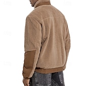 preiswerte Fleece &amp; 3 in 1 Jacken-Herren Wanderjacke Fleecejacke für Wanderer Winter Draussen warm Fleece-Futter Vliesjacken Voller Reißverschluss Klettern Camping / Wandern / Höhlenforschung Reisen Cachi scuro Schwarz Dunkelblau