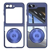 levne Pouzdra pro Samsung-telefon Carcasă Pro Z Flip 7 Z Flip 6 Z Flip 5 Zadní kryt se stojánkem Nárazuvzdorné Retro TPU PC