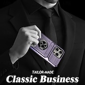 tanie Etui do iPhone&#039;ów-telefon Kılıf Na iPhone&#039;a 16 Pro Max Plusa iPhone&#039;a 15 Pro MaxPlus iPhone 14 Pro Max iPhone 14 Pro Max Plus iPhone&#039;a 13 Pro Max . Osłona tylna Uchwyt pierścieniowy Magnetyczne Gniazdo karty Retro TPU