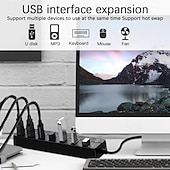 cheap USB Hubs-Extension Computer One Drag Seven Multi-interface Hubs With Switches