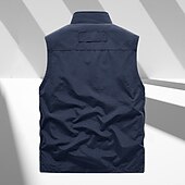 levne Vesty-Pánské Dağcı Yeleği Zimní kabát Turistická fleecová vesta Jaro Podzim Venkovní Pohodlné Prodyšné Kamizelka Lov Rybaření Lezení Černá Armádní zelená Námořnická modř Khaki Šedá