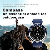 Недорогие Смарт-часы-DT WATCH X Умные часы 1.43 дюймовый Смарт Часы Bluetooth Педометр Напоминание о звонке Фитнес-трекер Совместим с Android iOS Мужчины Длительное время ожидания Хендс-фри звонки Водонепроницаемый IP 67