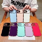 economico Cover per iPhone-telefono Custodia Per iPhone 17 Pro Max 17 Air 15 14 Pro Max Plus 13 12 11 Pro Max Copertura Posteriore Resistente agli urti Retrò Placcatura