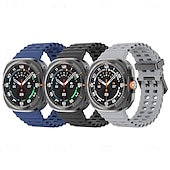 baratos Pulseiras de relógio Samsung-4 pacotes Pulseiras de Relógio para Samsung Assistir Ultra Silicone Substituição Alça Ajustável Banda do Oceano Pulseira