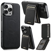 Недорогие Чехлы для iPhone-телефон Кейс для Назначение iPhone 16 Про Макс Плюс Айфон 15 Про Макс Плюс iPhone 14 13 12 Pro Max Plus iPhone 14 Pro Max iPhone 13 12 Pro Max Кейс на заднюю панель со стендом Съемный Магнитный Ретро