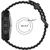 baratos Pulseiras de relógio Samsung-4 pacotes Pulseiras de Relógio para Samsung Assistir Ultra Silicone Substituição Alça Ajustável Banda do Oceano Pulseira