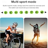 お買い得  スマートウォッチ-スマートウォッチ 1.95インチ スマートウォッチ フィットネス ランニングウォッチ Bluetooth 歩数計 通話リマインダー 心拍数モニター Android iOS対応 女性 男性 ハンズフリー通話 メディアコントロール メッセージリマインダー