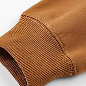 economico Felpe di base-Per uomo Felpa a nido d&#039;ape Maglione Felpa con cerniera a un quarto Nero Verde militare Blu marino Cachi Grigio chiaro Colletto Mao mezza cerniera Color Block Tasche Color Block Ufficio Sportivo