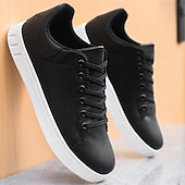 economico Sneakers da uomo-sneakers casual da uomo marroni con lacci - design minimalista con suola bianca, comfort quotidiano