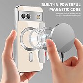 お買い得  その他のスマホケース-電話 ケース 用途 ピクセル9プロ ピクセル9プロXL ピクセル9 バックカバー 磁石バックル ワイヤレス充電をサポート カード挿入口 レトロ風 TPU PUレザー