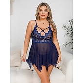 Babydoll Ruhák Alsónemű Pizsamák Karácsonyi pizsama Női Szexi Felnőttek Karácsony Újév szenteste Karácsony Parti Ruha olcso Szexi fehérnemű és hálóruha-Babydoll Ruhák Alsónemű Pizsamák Karácsonyi pizsama Női Szexi Felnőttek Karácsony Újév szenteste Karácsony Parti Ruha