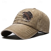 tanie Czapka baseballowa męska-Męskie Czapka z daszkiem Kapelusz Kowbojski kapelusz Czarny Czerwony Bawełna Styl vintage Moda Codzienny Impreza tematyczna Słowa i cytaty Filtr przeciwsłoneczny