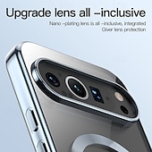 levne Ostatní pouzdra-telefon Carcasă Pro Pixel 9 Pro Pixel 9 Pro XL Pixel 8 Pro Pixel 8 Pixel 9 Zadní kryt Magnetické Podpora bezdrátového nabíjení Nárazuvzdorné Retro TPU Pokování