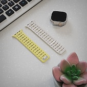 olcso Apple óraszíjak-Sportszíj Kompatibilis valamivel Apple Watch óraszíj 38mm 40mm 41mm 42mm 44mm 45mm 49mm Mágneses kapocs Állítható Szilikon Csere óraszíj mert iwatch Ultra 2 Series 9 8 7 SE 6 5 4 3 2 1