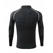 Χαμηλού Κόστους T-shirts και αμάνικα μπλουζάκια για τρέξιμο-Ανδρικά Tricou de Alergat Μπλούζα συμπίεσης Μακρυμάνικο Μπλουζάκι Causal Ένδυση γυμναστικής και άθλησης Φθινόπωρο Ζιβάγκο Αναπνέει Γρήγορο Στέγνωμα Γυμναστήριο προπόνηση Τρέξιμο Περπάτημα