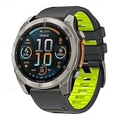 halpa Garmin kellonauhat-Kellon ranneke varten Garmin Fenix 8 47mm 51mm 7X 6 6X Pro Epix Pro Instinct 2X Approach S70 S62 S60 Forerunner 955 945 Epix Marq Descent Quatix 22mm 26mm Silikoni Korvaus Hihna Quick Fit Säädettävä