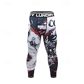 cheap Running Pants &amp; Tights-Men&#039;s Running Tights Leggings Compression Tights Leggings Patchwork Base Layer Outdoor Sports &amp; Outdoor Athletic Fall Quick Dry Soft Compression Sweat wicking Power Flex Marathon Running Workout
