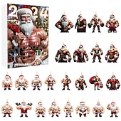 levne Adventní kalendář-Adventní kalendář 2025 24denní Vánoční odpočítávací kalendář pro děti teenagery dospělé - Vánoční dárky závěsné 2D akrylové přívěsky dekorace na Vánoční stromeček