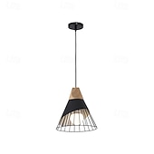 economico Luci a sospensione-lampada a sospensione macaron nordica lampada a sospensione moderna a led e27 lampada a sospensione a led ferro legno 110-240v