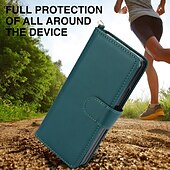 economico Cover Samsung-telefono Custodia Per Piegatura a Z 7 Z Fold 6 Z Fold 5 Z Fold 4 Z Fold 3 Copertura Posteriore con Supporto Con Cinturino da Polso Slot per Carte Retrò TPU Pelle PU