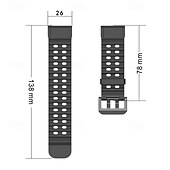 cheap Garmin Watch Bands-Watch Band for Garmin Fenix 8 47mm 51mm 7X 6 6X Pro Epix Pro Instinct 2X Approach S70 S62 S60 Forerunner 955 945 Epix Marq Descent Quatix 22mm 26mm Silicone Replacement  Strap Quick Fit Adjustable