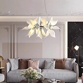 cheap Chandeliers-White Porcelain Petal Pendant Lights Modern Luxury Pendant Light Hanging Lamp Hanging Lamp for Ceiling Lustre 110-240V