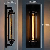 Недорогие Потолочные светильники с диммером-Lightinthebox светодиодный потолочный светильник настенный светильник 1/4 головы потолочный светильник для гостиной ретро промышленный потолочный светильник для спальни, балкона, круглый верх, барная