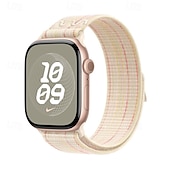 baratos Pulseiras de Apple Watch-Pulseira Esportiva Compatível com Pulseira Apple Watch 38mm 40mm 41mm 42mm 44mm 45mm 49mm Ajustável Tecido pulseira de substituição para iwatch Ultra 2 Series 9 8 7 SE 6 5 4 3 2 1