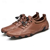 cheap Men&#039;s Sneakers-Men&#039;s White Perforated Casual Shoes with Hand-Stitched Detailing, Breathable Mesh Upper and Comfortable Slip-On Design