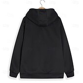 abordables Sudaderas de Caza-Hombre Lobo Vellón Sudaderas Manga Larga Sudaderas Con Capucha Diario Caza Otoño Invierno Negro Azul Piscina Marrón Ropa Diseñador Impresión gráfica S M L XL XXL XXXL