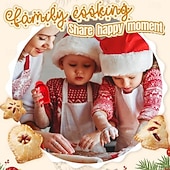 voordelige Keuken-kerst one-press hand taartvormer, kerstkoekjesvormen voor appeltaart en gebak, kerstkoekjesvorm en taartkorstpersgereedschap
