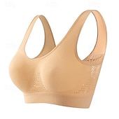 cheap Sports Bras &amp; Vests-Sports Bra Hollow Mesh Back Sports Bra Fitness Yoga Vest Shockproof Yoga Bra Without Steel Ring