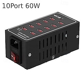 economico Hub USB-caricabatterie multi usb stazione di ricarica rapida usb universale caricatore portatile per iphone 15 samsung xiaomi ipad tablet 10/20/30/40/50/60 porte