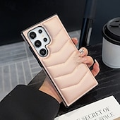 Недорогие Чехлы для Samsung-телефон Кейс для Назначение S24 S24 Ultra Plus S23 Ultra Plus S23 S22 S22 Плюс Ультра S25 Ультра Кейс на заднюю панель со стендом Магнитный Поддержка беспроводной зарядки Ретро ТПУ ПК Кожа PU