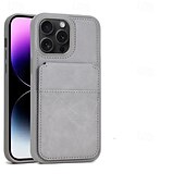 お買い得  iPhone用ケース-電話 ケース 用途 iPhone 16 Pro Max プラス iPhone 15 プロマックスプラス iPhone15 iPhone 14 Pro Max iPhone 13 12 11 Pro Max バックカバー スタンド付き カード挿入口 耐衝撃 レトロ風 TPU PUレザー