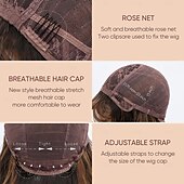 abordables Perruques Synthétiques Sans Bonnet-perruque longue ondulée avec frange pour femmes blanches perruques féminines d&#039;aspect naturel avec racines foncées perruque de cheveux en fibre synthétique pour une utilisation quotidienne en soirée